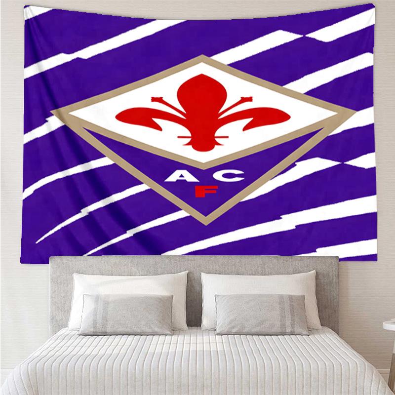Fiorentina Football Club  Printed Tapestry, for Bedroom,Livingroom, dormitory, Large Wall Decor, Fabric Decor Fan Birthday Gifts