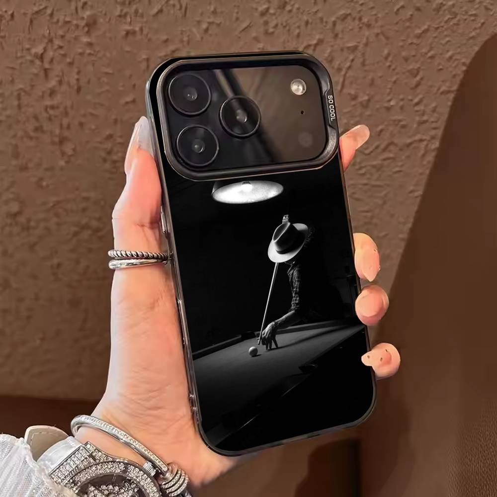 Billiards Snooker Phone Case Color Silver Shell For IPhone 17 16 15 14 13 12 11 Pro Max Plus