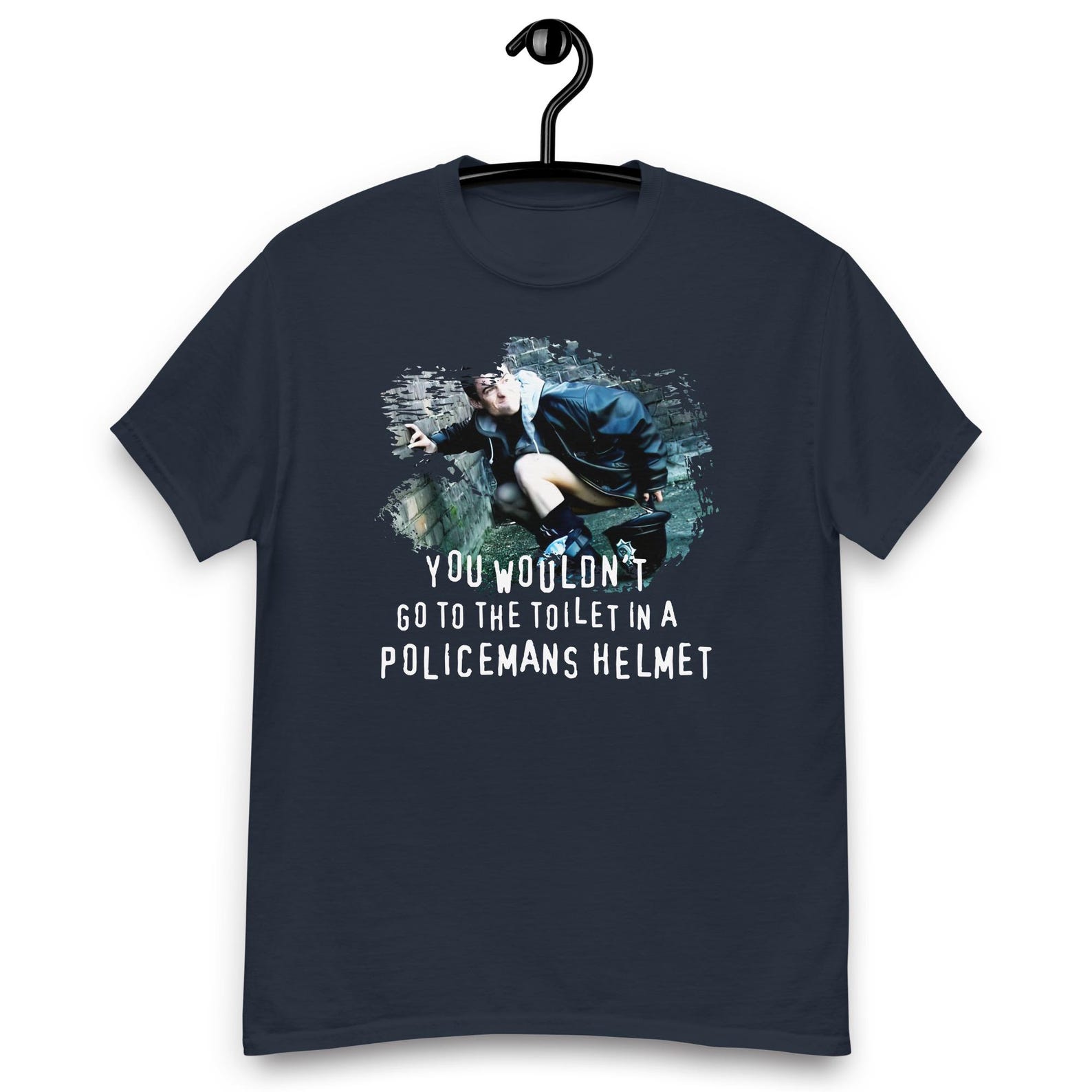 The IT Crowd TV Series - You Wouldn t go to the Toilet in a Policemans Helmet T-shirt 4XL