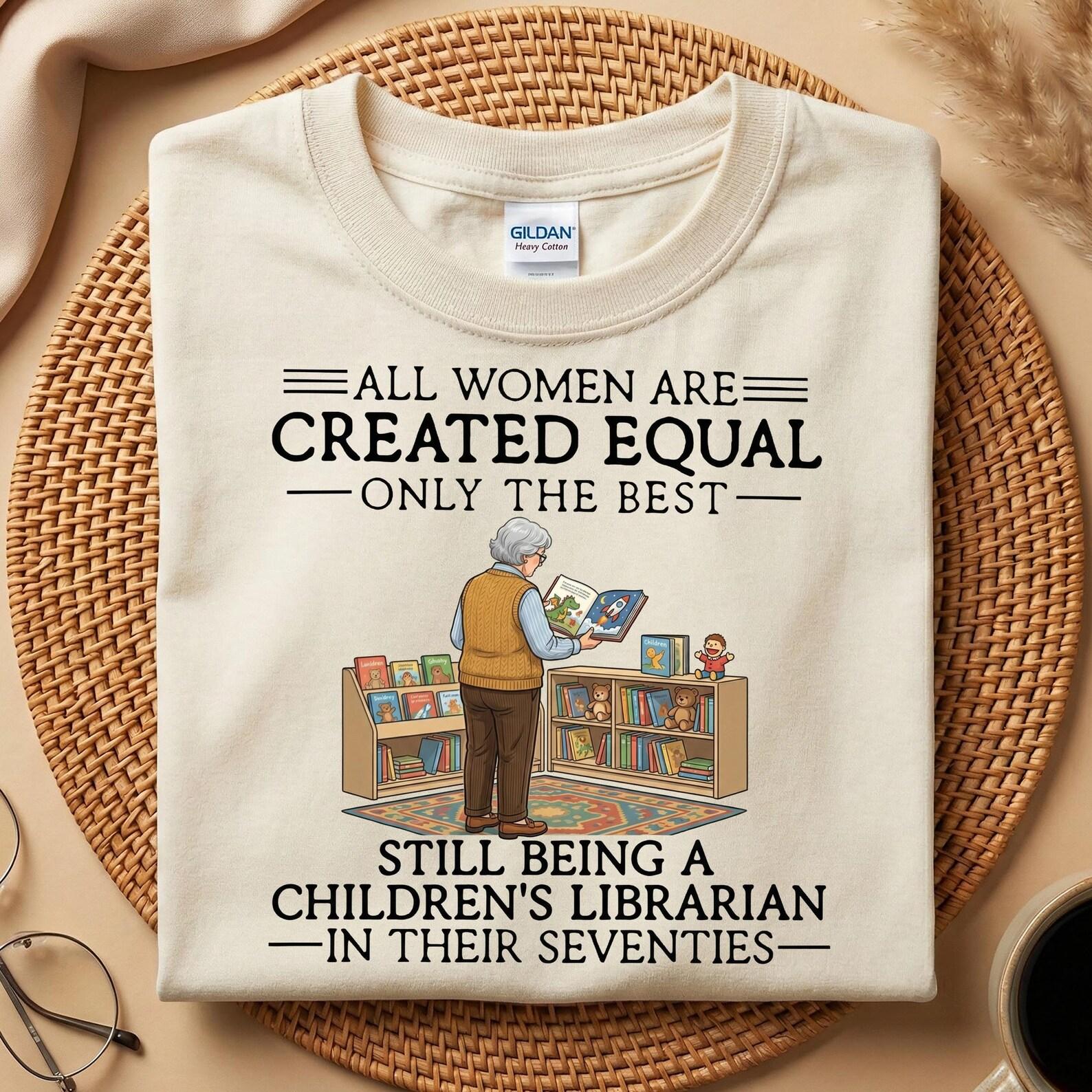 Funny Librarian Shirt, 70th Librarian Grandma Birthday Tee, Retirement Humor Shirt, 70s Mother s Day T-Shirt, Librarian Gift 3XL