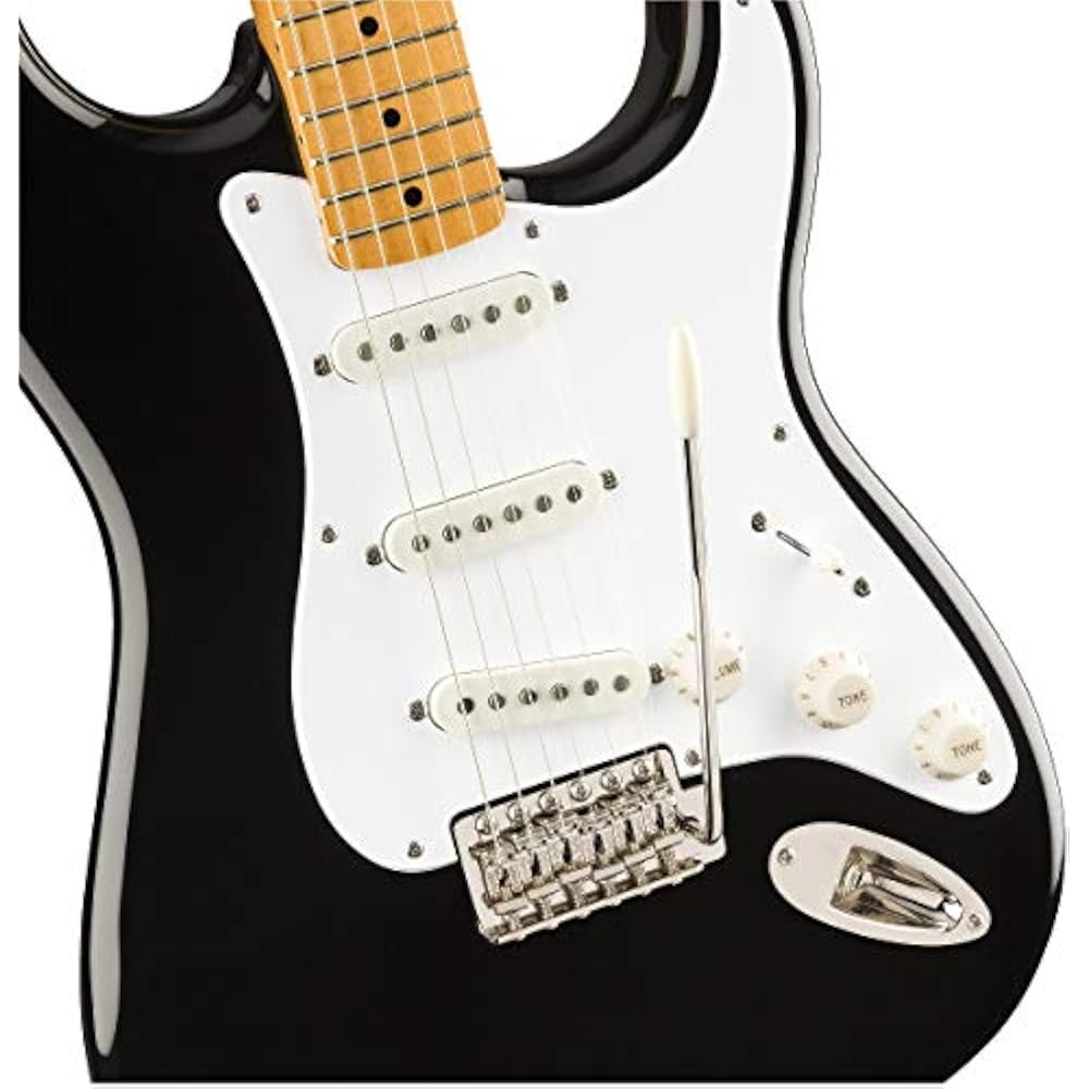 Squier by Fender Electric Guitar Classic Vibe 50s Stratocaster®, Black with Soft Case