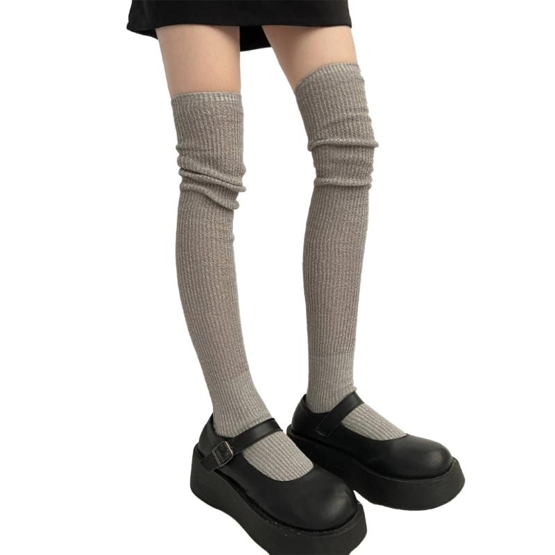 1 Pair Dress Socks Cotton Socks Princess Style Thigh High Lolitas Socks Frilly Ruffle Socks, Women Girl Over Knee Socks