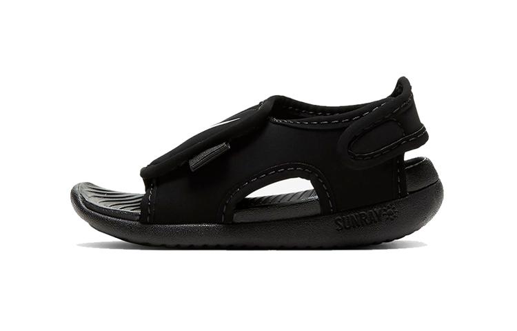 Nike Sunray Adjust 5 V2 Low top Toddler Shoes Black Baby DB9566-001 26