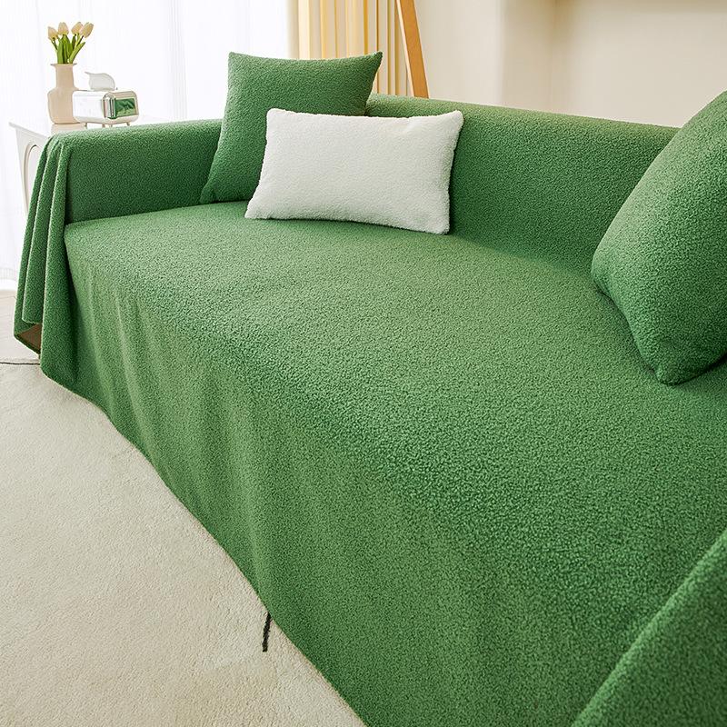INS Style Plush Sofa Slipcover Cover Cloth Waterproof Sofa Cover Cover Four Seasons Universal Sofa Cushion