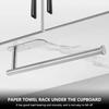 Stainless Steel Paper Towel Holder, Self-adhesive Kitchen, Paper Roll Holder, Bathroom, Non-punched, Extended Storage Shelf