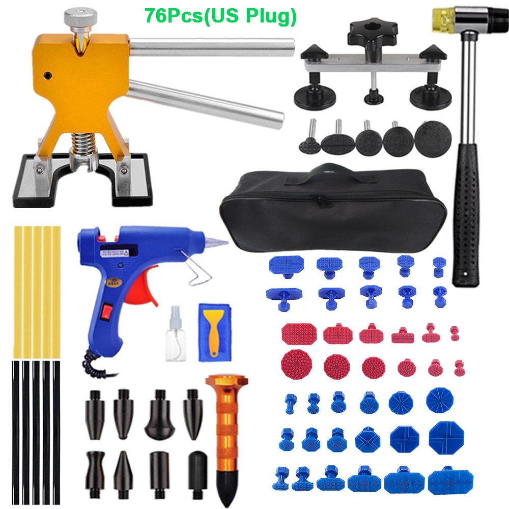 Auto Body Paintless Dent Repair Removal Tool Dent Lifter Suction Cup Glue Dent Puller Kit Bag for Car Mechanic Hail Dents