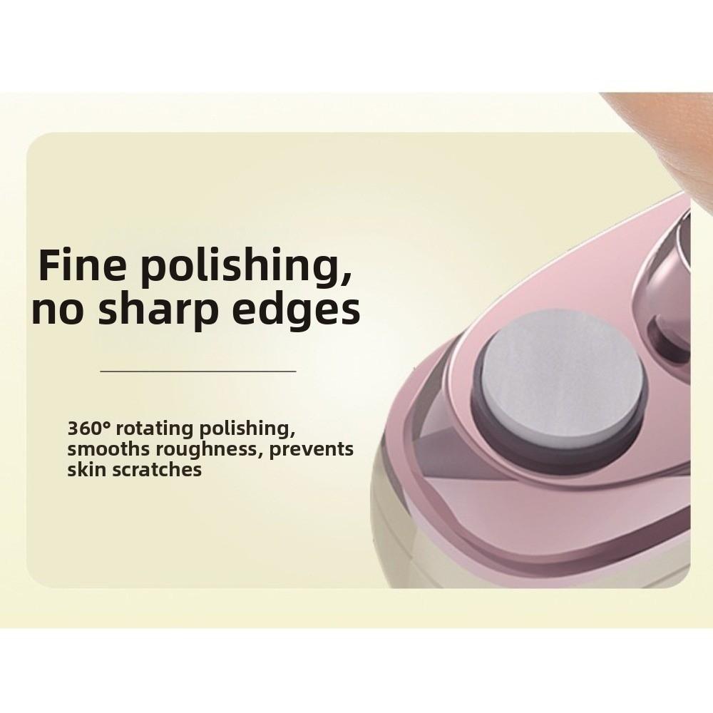 Rechargeable Electric Nail Clipper 2-Speed Automatic Nail File Toenail Cutter Home Manicure