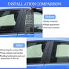 4PCS B Pillar Trim Cover Car Center Pillar Trim Center Door Pillar Post Trim Suitable for Subaru WRX 2022 2023 2024 Car Center Pillar Honeycomb Trim