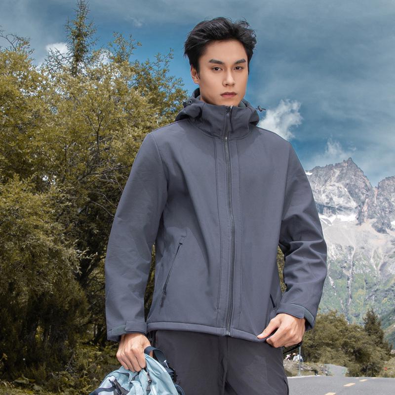 Windproof Jackets: Men's & Women's Hooded Softshell for Mountaineering & Outdoors.