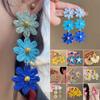 Flower Earrings Raffia Mori Girl Style Woven Straw Earrings for Women Ladies Jewelry Gifts