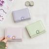Multi-card Flower Short Wallet Pu Leather Card Holder Cute Tri-Fold Wallet  Travel