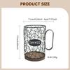 Coffee Capsule Holder Organizer with Wooden Base, Large Capacity, Iron Basket for