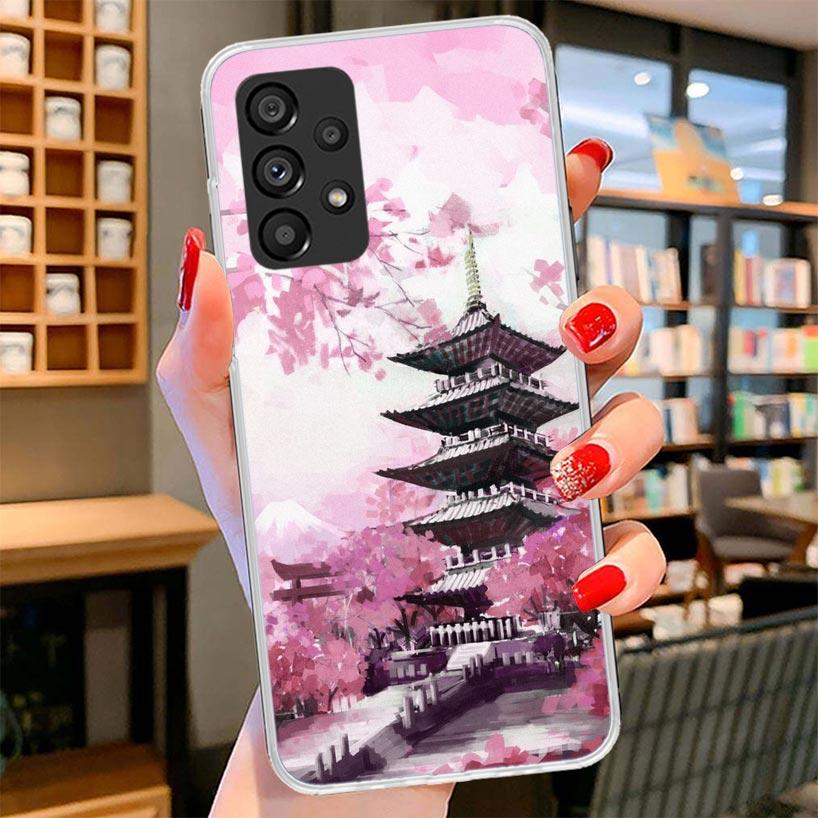Cherry Blossom Tree Phone Case For Samsung Galaxy A17 A37 A57 A16 A26 A36 A56 A15 A25 A35 A55 A14 A24 A34 A54 A13 A23 A33 A53 Ga