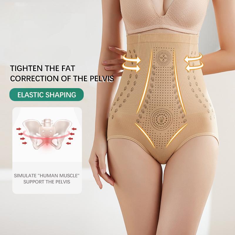Seamless Women Tummy Control Panties High Waist Flat Belly Shaping Panties Slimming Belly Underwear Antibacterial Briefs