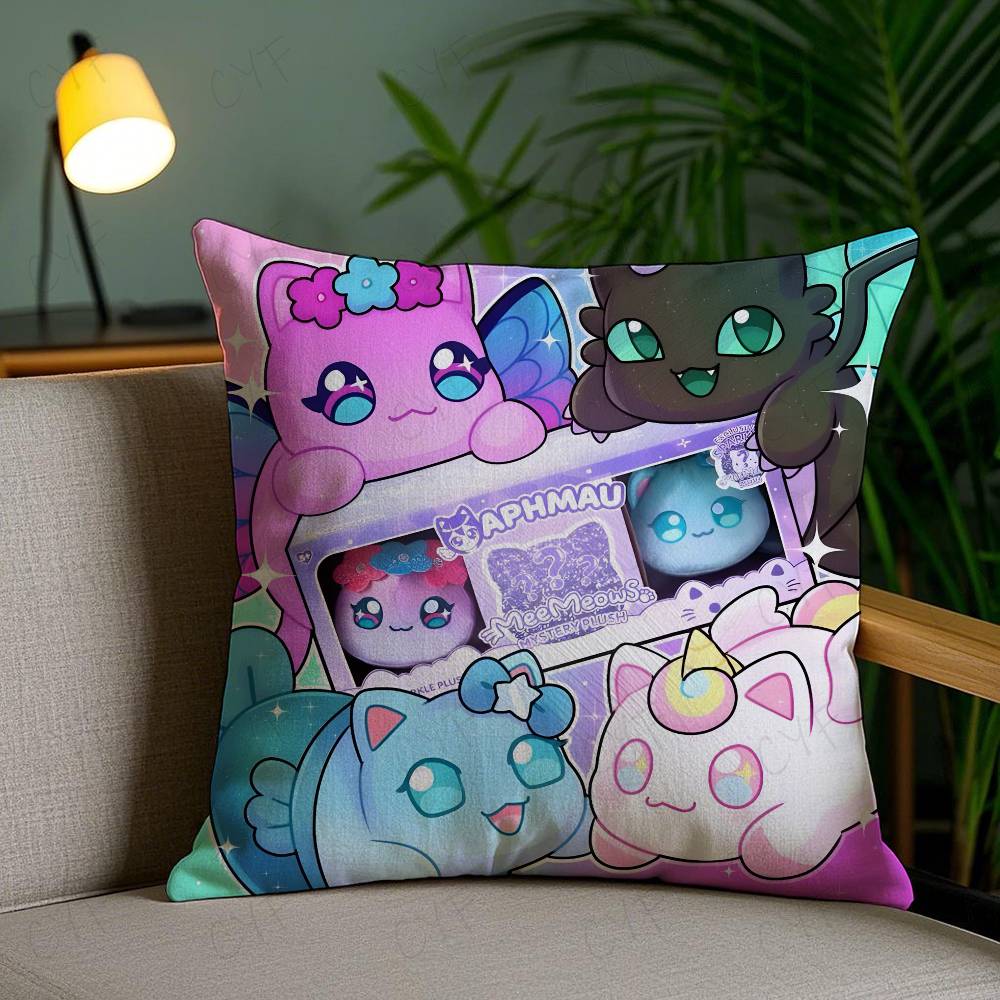 Cartoon A-Aphmau Decorative Pillow Case Custom Printed Brushed Fleece Pillow, Baby Skin-Touch, Eco-Friendly Dye-Sublimation Cush