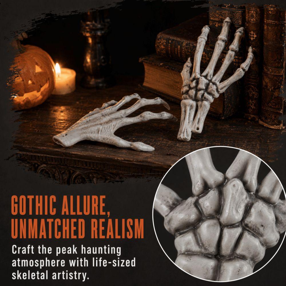 Lightweight Skeleton Hand Realistic Size Scary Props Plastic Hand Ornament Haunted House