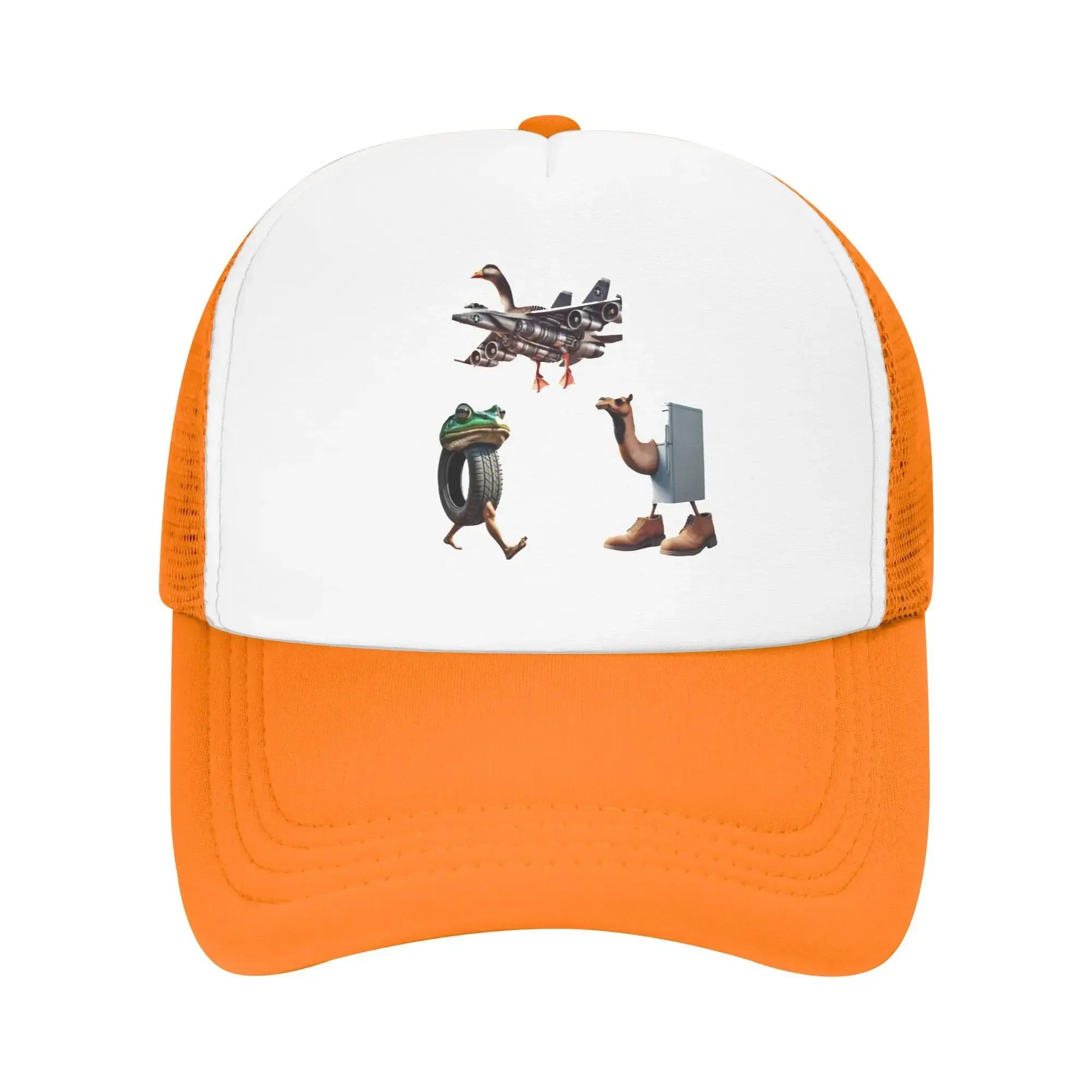 

Italian Brainrot Pack Character combinations 5 Duck Plane Travel Mesh Baseball Caps Women Men Camping Dad Hats Snapback Cap One Size