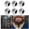 30pcs Fashionable Beard Hair Beads   Alloy Hair Braiding Beads Jewelry Bracelet Accessories
