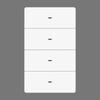 Factory  Tuya Intelligent Wall Switch US Standard WiFi 1-4 Gang PC Push Button Lighting Switch APP Timed Control