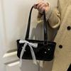 Yogodlns New Fashionable Oil Wax Leather Cylinder Handbag Women's Commuter Crossbody Bag Pure Color Crossbody Bag Retro Style