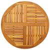 VidaXL Table Top Ø90x2.2 Cm Round Solid Acacia Wood, Replacement Table Top, Wooden Furniture Top, 4004251