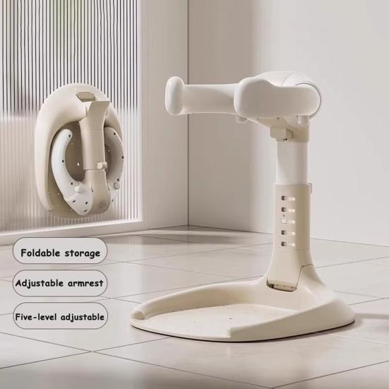 Baby Shower Stand Portable Foldable Adjustable Baby Bath Seat with Anti-Slip Base