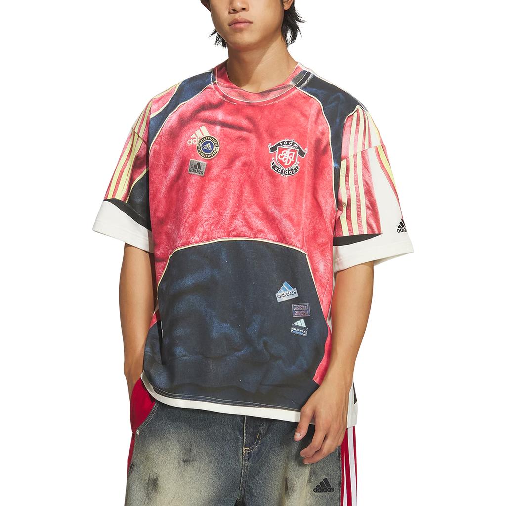 Adidas Originals FW25 SNBN GFX 1 Letter Graphic Loose Fit Crew Neck Short Sleeve T-Shirt Unisex Tops IA4365