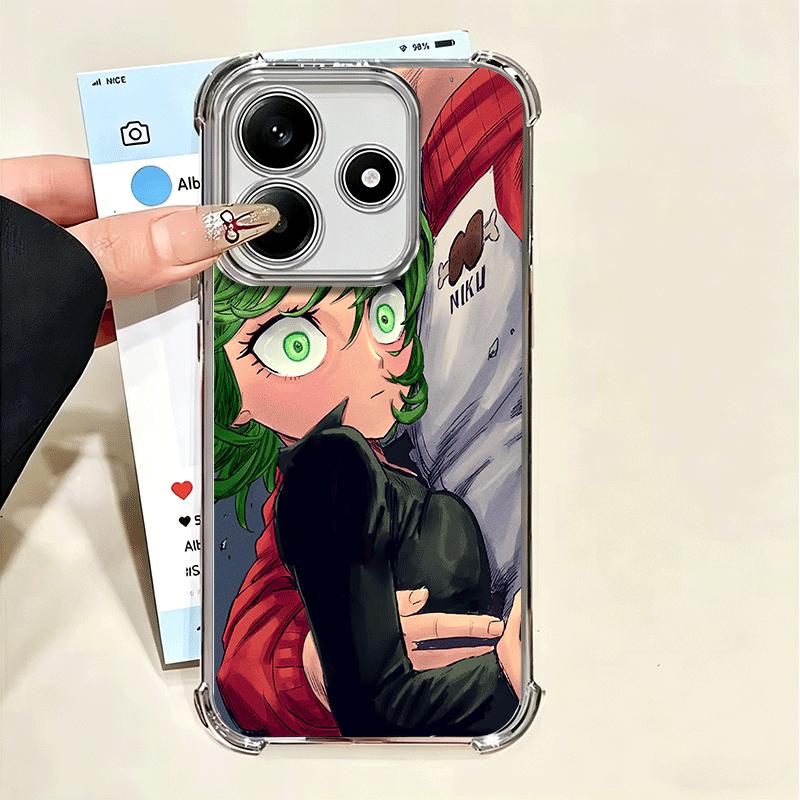 One P-Punch-Mans Tatsumaki Soft Phone Case For Xiaomi Poco X7 X8 Pro Max X6 X5 X3 F8 Ultra F7 M8 M7 M5S Redmi 15C 15A 15 14C 13C