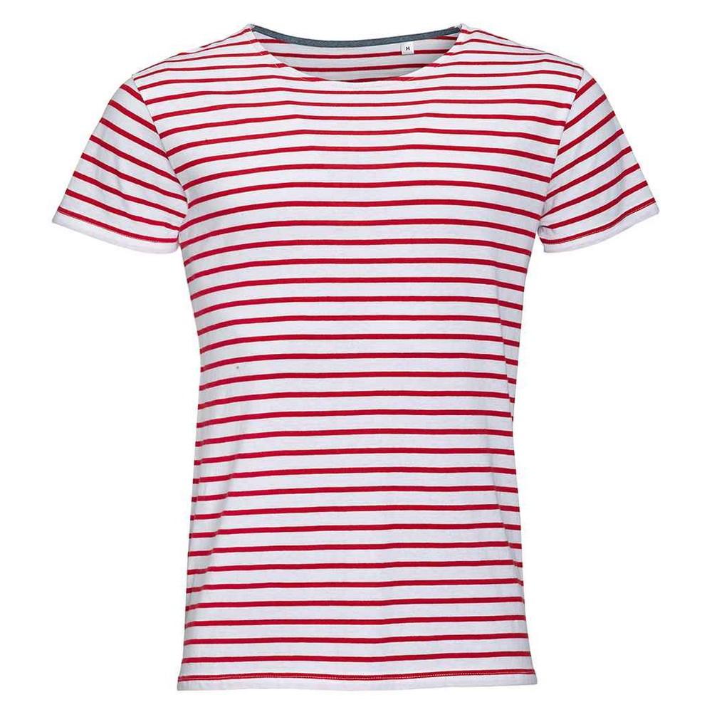 Mens Miles Striped Round Neck T-Shirt