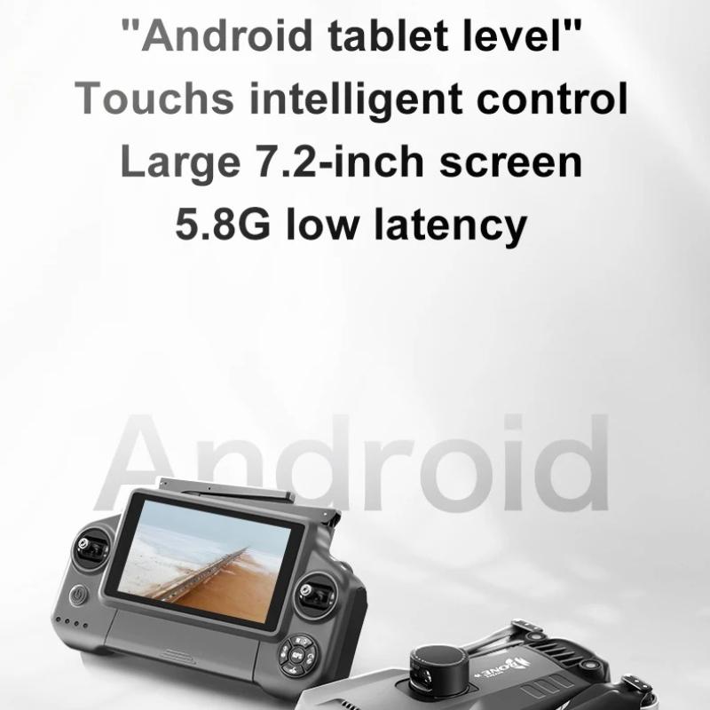 D12 GPS Drone 8K 7.2-inch Screen Professional Camera 5G Wifi Photography Brushless Obstacle Avoidance Three-Axis Gimbal Aircraft RC Distance 6KM