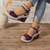 2025 summer new style one-word buckle with round head open-toed sandals fashionable two wear large-size sandals
