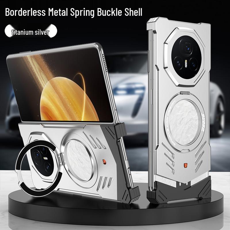 

Honor Magic V3 Foldable Sports Car Design Case with Metal Magnetic Strap, Stand, and Heat Dissipation Honor Magic V5