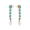 Boucles d'oreilles - LUXENTER - Mawey - Or jaune 18k - Zircon multicolore - Demi-créole 29mm
