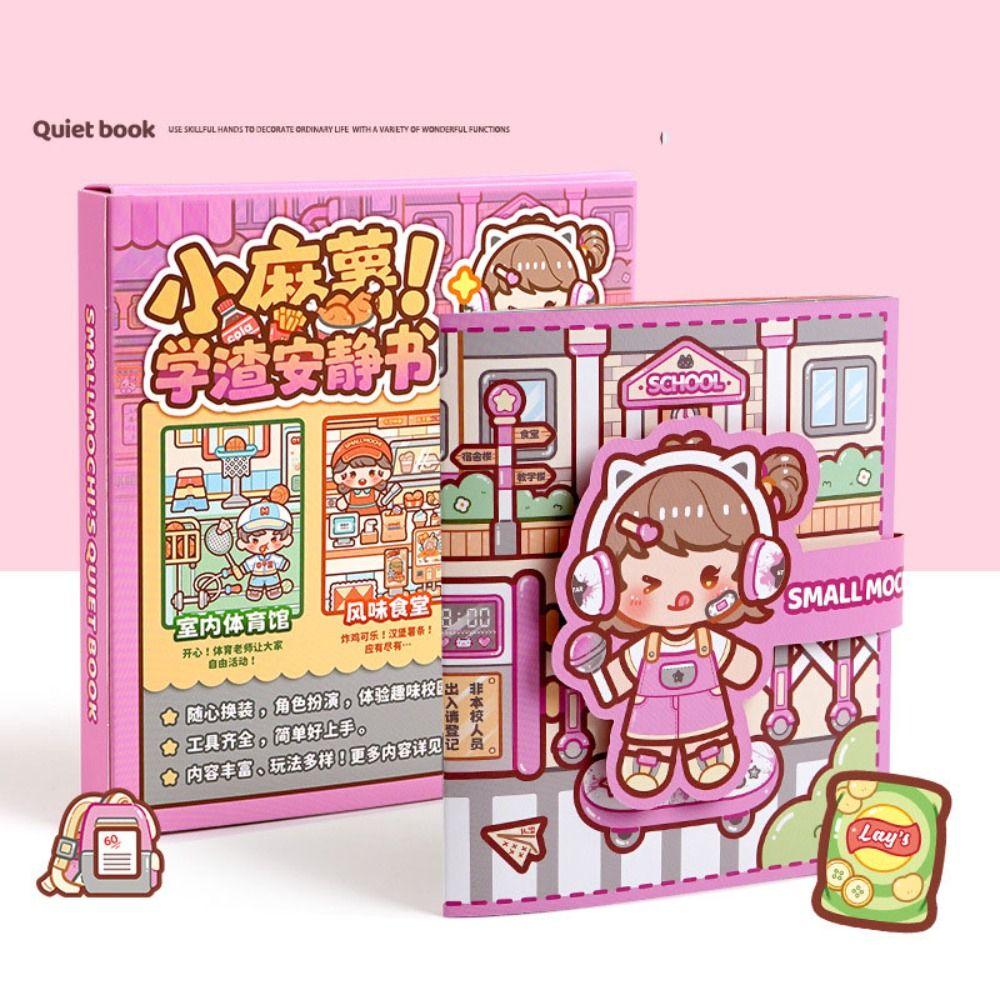 Sticker Book Telado Busy Book Paper DIY Scene Material Sticker Handmade Quiet book  Girls