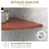 Quarter Circle Home Floating Shelves PVC Wall Corner Storage Rack Floating Corner Shelf  Kitchen