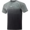 Gradient Round Neck Breathable Versatile Casual Short Sleeve T-Shirt Men Tops Gray ATSV049-5