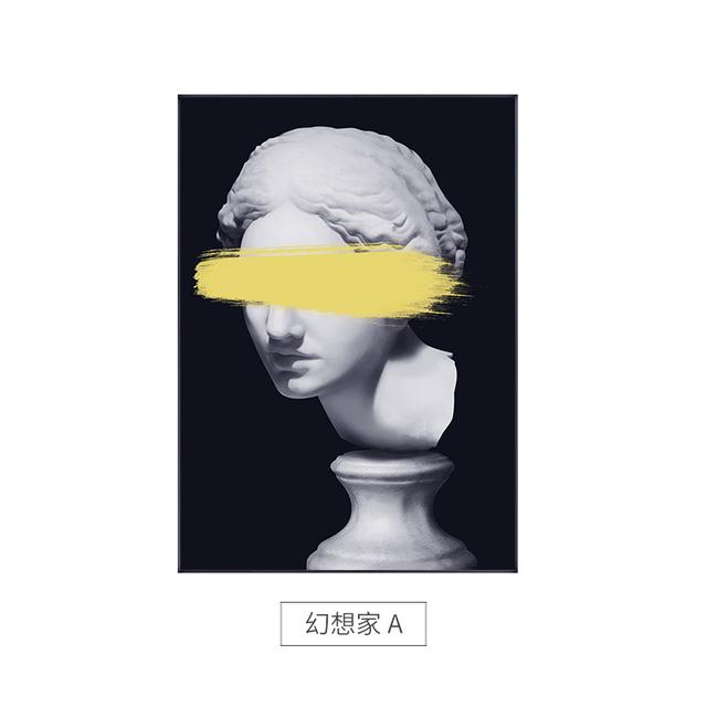 

Абстрактная скульптура Давида, настенная живопись, холст, плакаты и принты, европейская женская настенная картина для гостиной, спальни, домашний декор 21*30cm