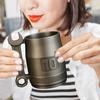 Stainless Steel Cup 10mm Wrench Cup Personalized Retro Coffee Mug for Machinist Gear Heads And Tool Lovers