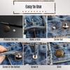 10 PEZZI Bottoni per Jeans di Ricambio 17mm Senza Cucitura Bottone in Metallo Kit di Riparazione Bottoni per Jeans Rimovibili Senza Chiodi Set Accessori da Cucito