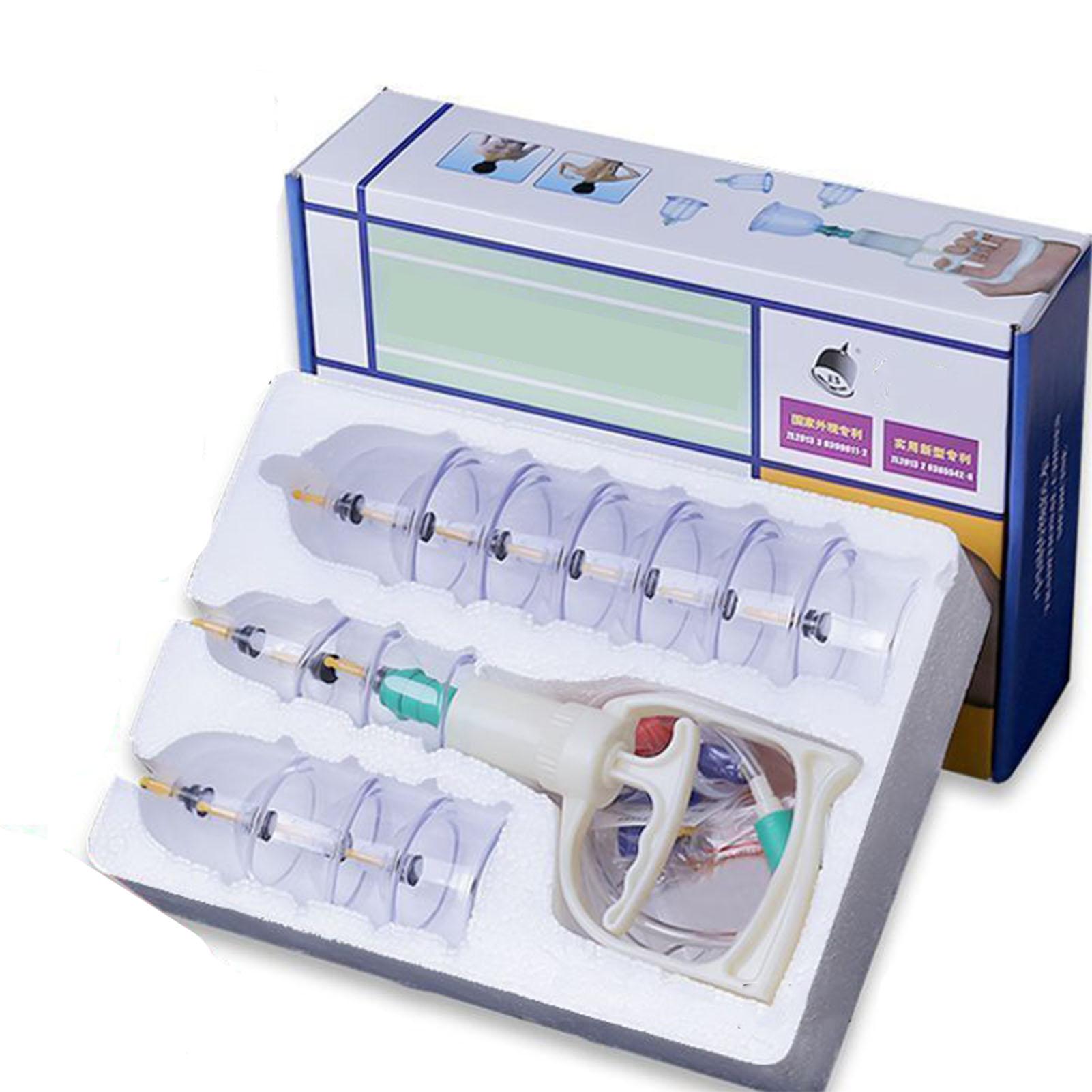 

Профессиональный китайский набор для вакуумных банок из 12 чашек. Набор для вакуумных банок из силикона с магнитными иглами и