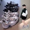 Modische Kinder Freizeit Laufschuhe mit dicken Sohlen Jungen Mädchen Mode Vielseitige Sportschuhe 2024 Neu Kinder Mesh Atmungsaktive Sneaker