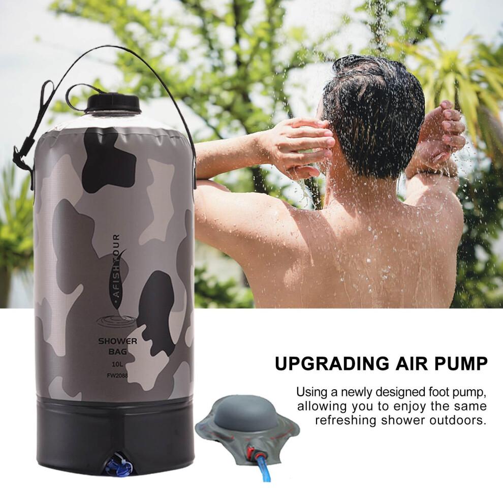 Compact and Lightweight Camping Shower Bag User-Friendly On Off Switch Solar Powered Heat Absorbing Design with Durable Build