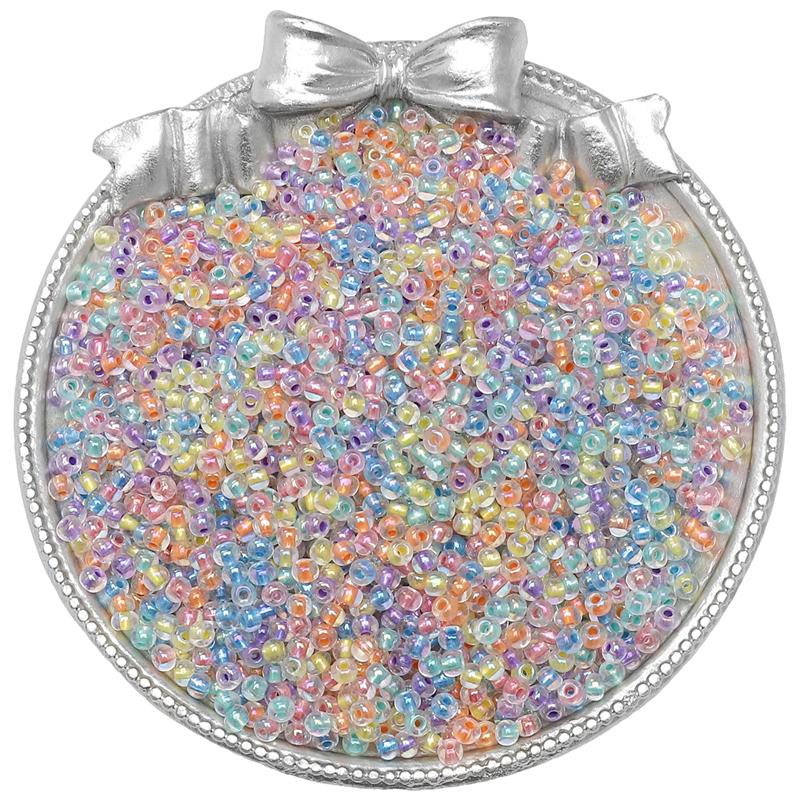 High Quality Glass Seed Beads Illusionary Pearl Light Dyeing Core Beads for Earring Bracelet DIY Jewelry Craft Accessoreis Making