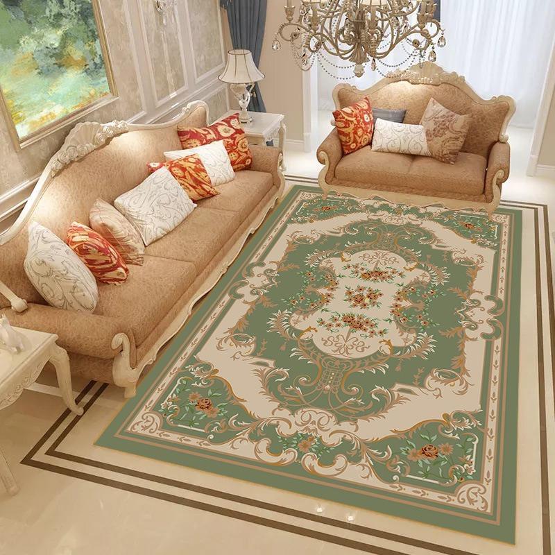 Europe Türkiye Style Retro Carpet Living Room Sofa Bedroom Bedside Kitchen Entrance Door Rug Non-slip Luxury Home Decor Mat