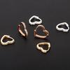 Fashion New Luxury Silver Color Hoop Earrings for Women Charm Simple Heart Zircon Earrings Wedding Jewelry Gift Accessories