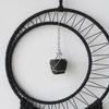 Black Macrame Wall Hanging Tapestry Sun Moon Dream Catcher Woven Handmade Home Decor