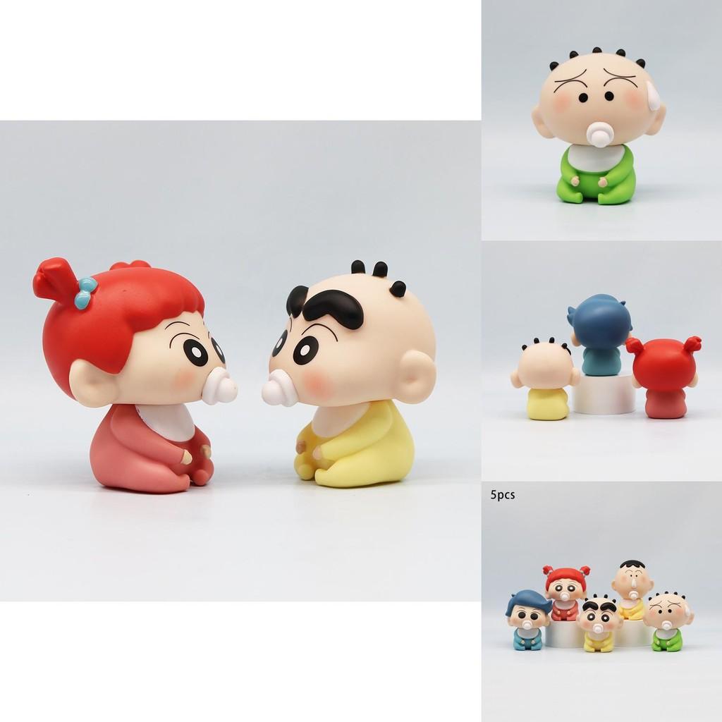 Entzückende PVC Shinchan Figur Q Version Niedliches Cartoon Anime Modell Sammlerstück Spielzeug