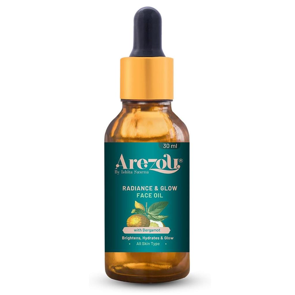 Arezou Radiance & Glow Face Oil - 30ml | Hydrating, Brightening | Non-Greasy, Vitamin-Rich Serum, Smooth & Healthy Skin - All Skin Type