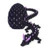 3D Printed Dragon Egg Figurine Movable Joints Luminous Loong Figure Fidget Toy Dragon Egg with Articulated Dragon Inside Decoration Ornament
