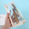 School Office Supply Students Gifts Pencil Case Zipper Pen Pouch Transparent Pencil Bag Storage Bag